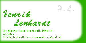 henrik lenhardt business card